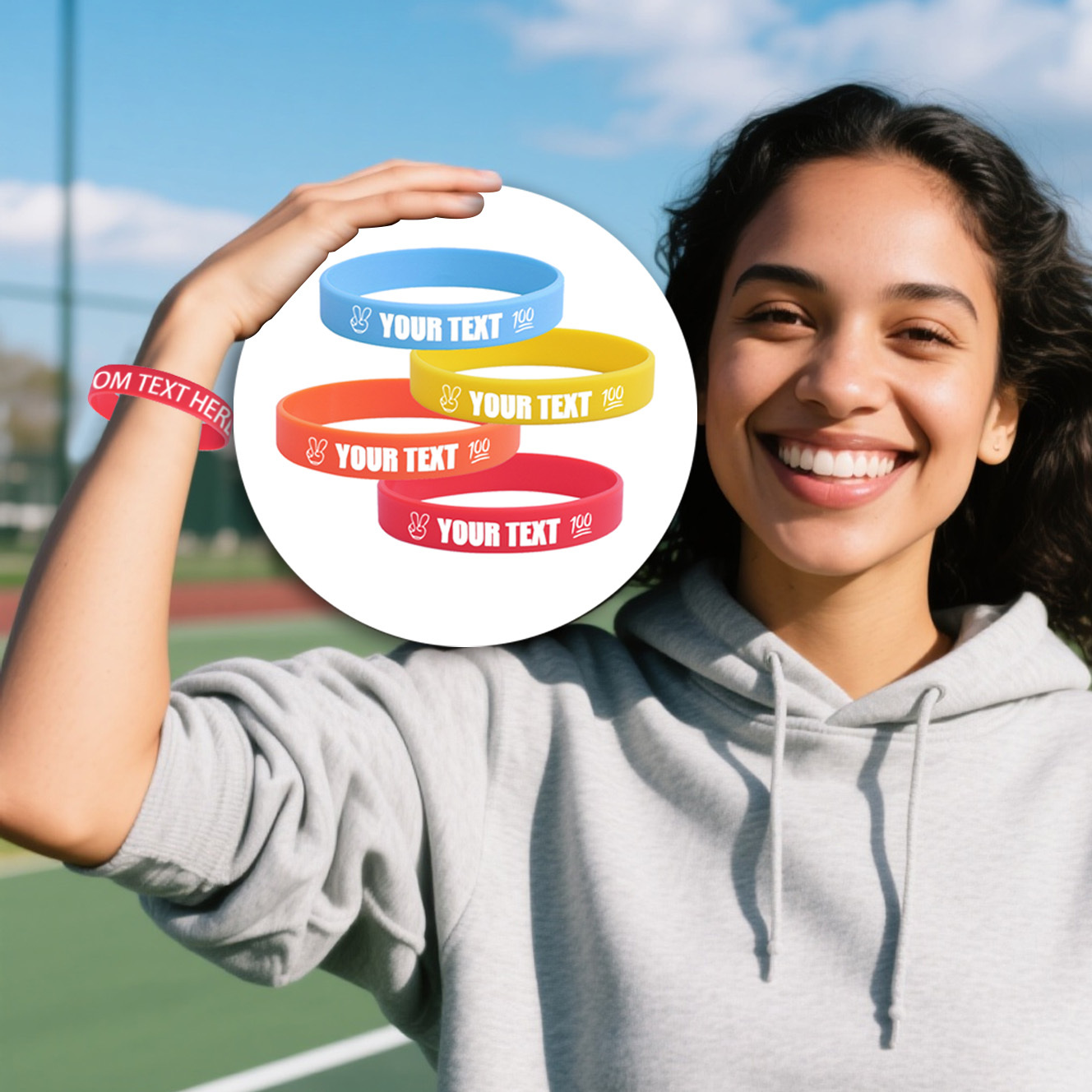105pcs Custom Silicone Wristbands for Daily Wear and Events
